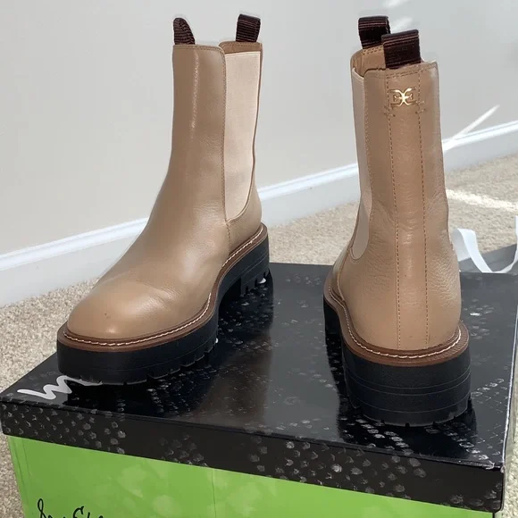 Shoe Laguna Chelsea Boot Sesame Sam Edelman Laguna Sesame Leather